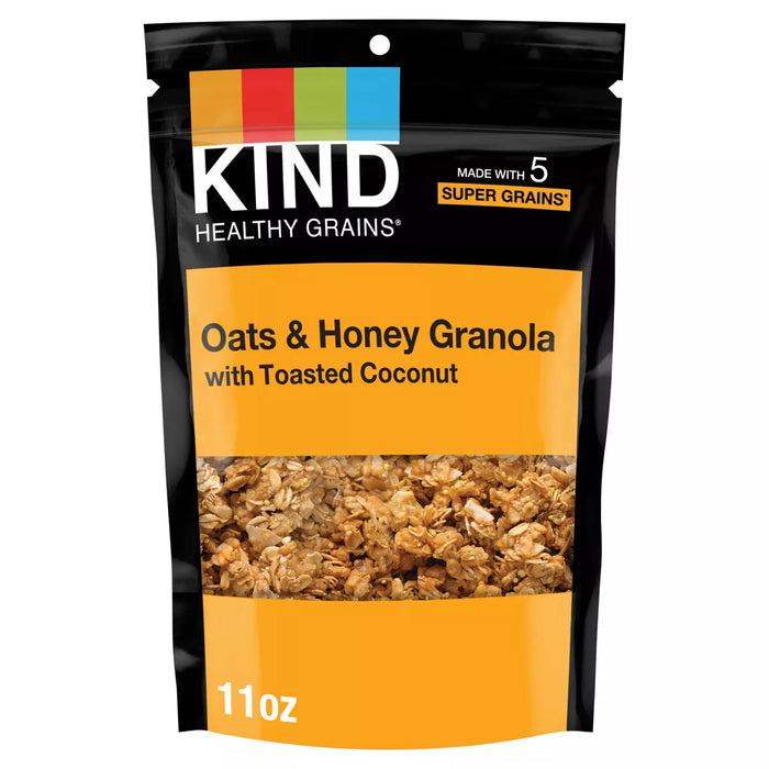 Kind  Healthy Grains Oats And Honey Clusters With Toasted Coconut   11 Oz