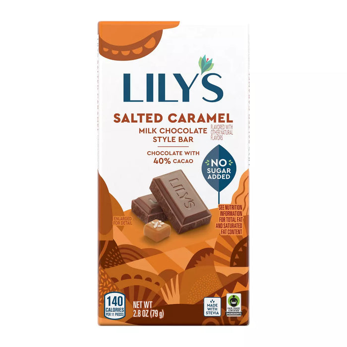 Lily'S  Milk Chocolate Bar Caramelized & Salted   2.80 Oz