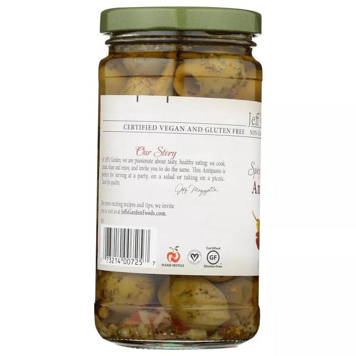 Jeff's Naturals Spicy Italian Olive Antipasto 12 oz