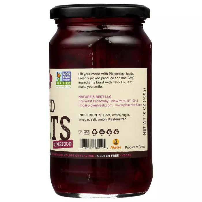 Pickerfresh Pickled Beets Glass Jar 16 oz