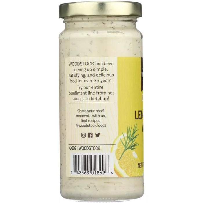 Woodstock Organic Lemon Dill Aioli 6.5 oz