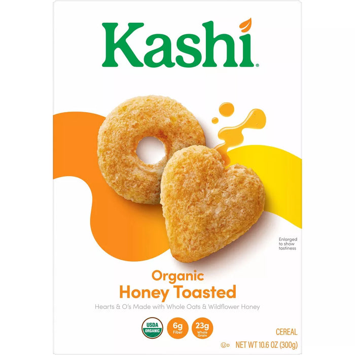 Kashi  Organic Cereal Oat Heart To Heart Honey Toasted   10.6 Oz