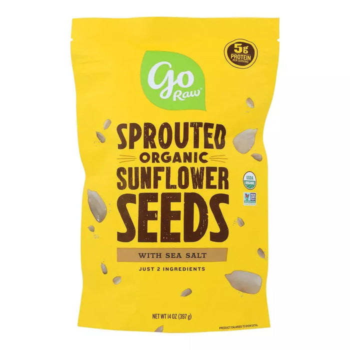 Go Raw Organic Sprouted Sunflower Seeds With Celtic Sea Salt 14 oz