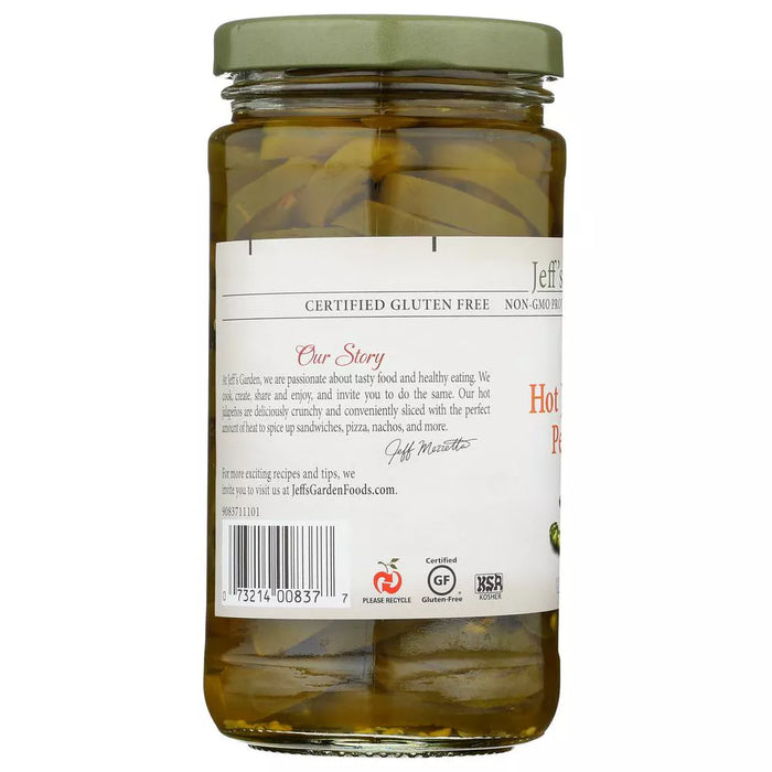 Jeff's Naturals Jalapeno Peppers Hot Sliced 12 oz