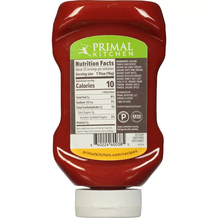 Primal Kitchen A Tad Sweet Ketchup 18.5 oz