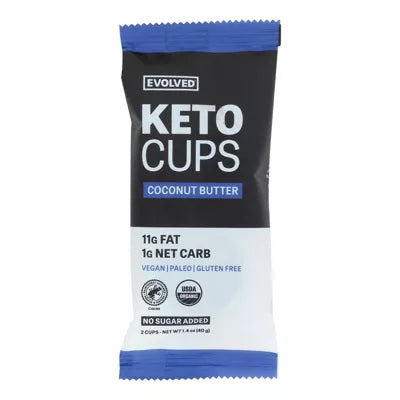 Evolved Organic Keto Cups Coconut Butter 1.41 oz