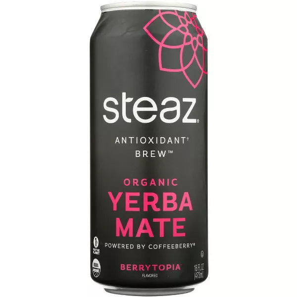 Steaz  Yerba Mate Berrytopia  16 Oz