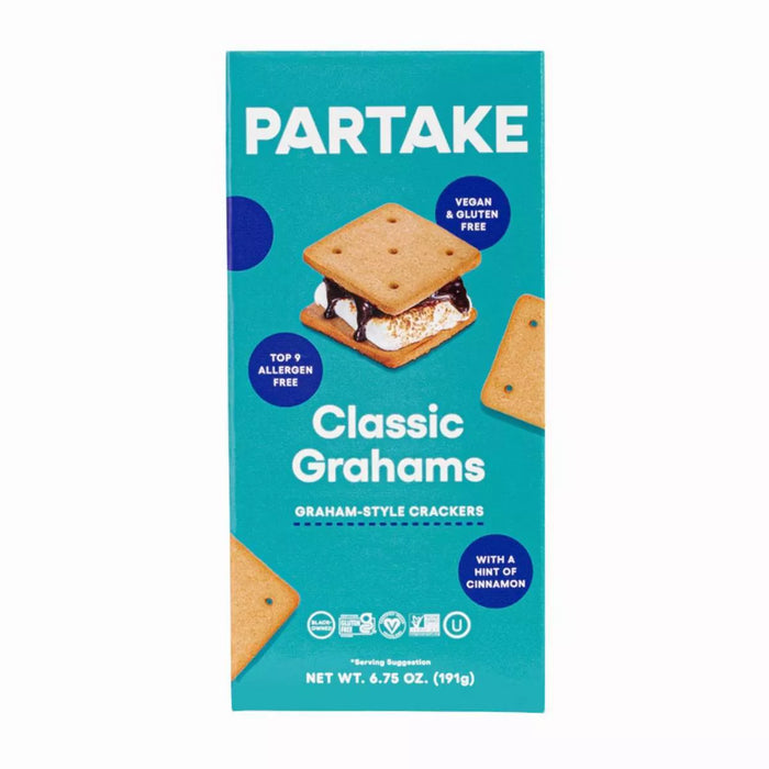 Partake Foods Gluten Free Vegan Classic Grahams 6.75 OZ