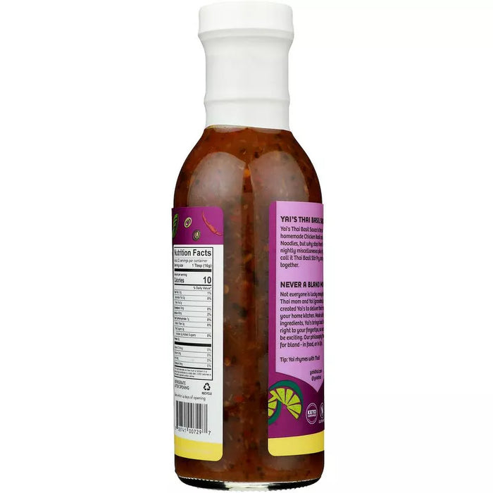 Yai`s Thai Basil Stir Fry Sauce Bottle 12 oz