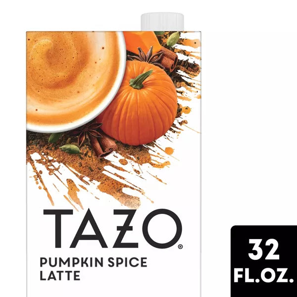 Tazo  Black Tea Box Pumpkin Spice Latte  32 Fl Oz