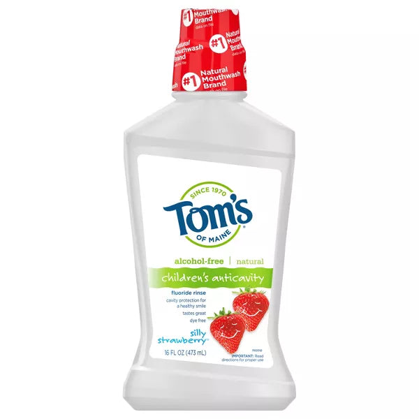 Tom'S Of Maine  Kids Rinse Fluoride Strawberry  1 Each  16 Oz