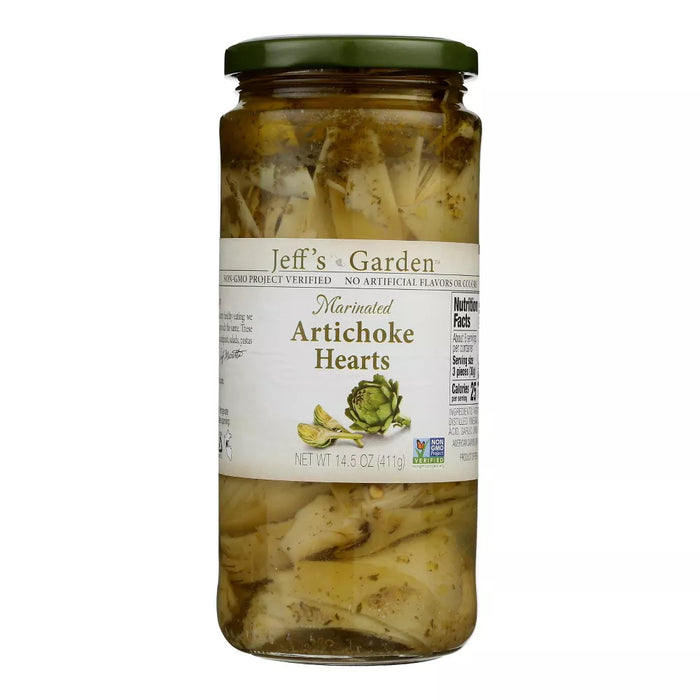 Jeff's Naturals  Artichoke Hearts Marinated  14.5 oz