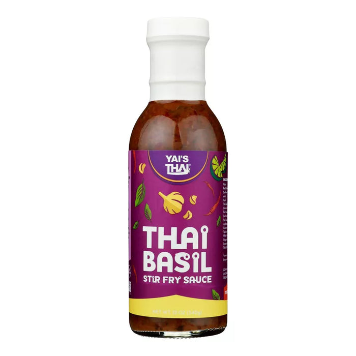 Yai`s Thai Basil Stir Fry Sauce Bottle 12 oz