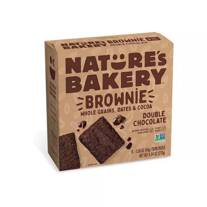 Nature'S Bakery  Brownie Double Chocolate Bar  9.54 Oz