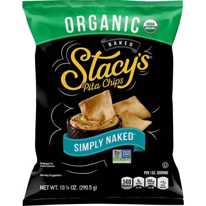 Stacy`S  Organic Simply Naked Pita Chips  10.25 Oz