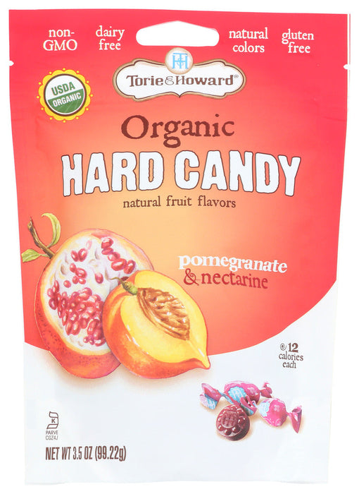 Torie and Howard  Organic Pomegranate and Nectarine Hard Candy 3.5 oz