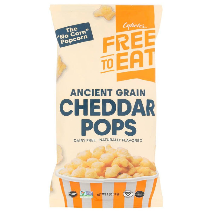 Cybele`s Free To Eat Pops Anct Grain Cheddar 4 OZ