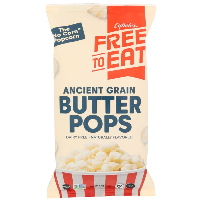 Cybele`s Free To Eat Pops Anct Grain Butter 4 OZ