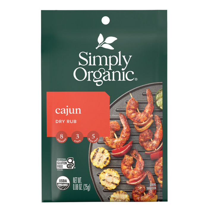 Simply Organic Rub Og2 Cajun 0.88 OZ