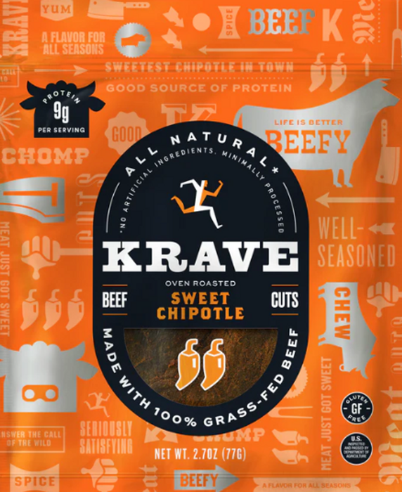 Krave Jerky Beef Jerky Sweet Chipotle 2.7 oz