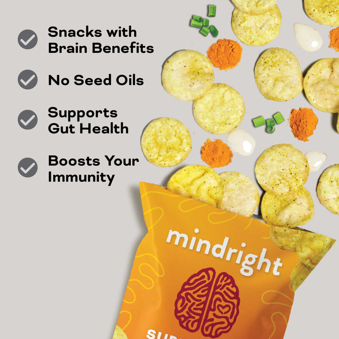 Mindright Turmeric Ranch Popped Chips 1 Oz