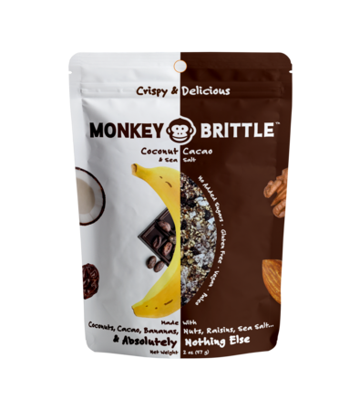Monkey Brittle Coconut Cacao SSLT Brittle 2 OZ