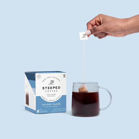 Steeped Coffee  Organic Odyssey Blend   4 ct