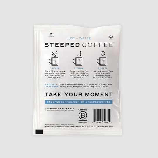 Steeped Coffee  Organic Odyssey Blend   4 ct