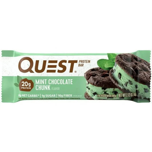 Quest Nutrition  Protein Bar Mint Chocolate Chunk   2.12 Oz