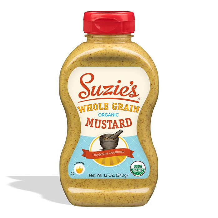 SUZIE'S ORGANIC WHOLE GRAIN MUSTARD 12 OZ