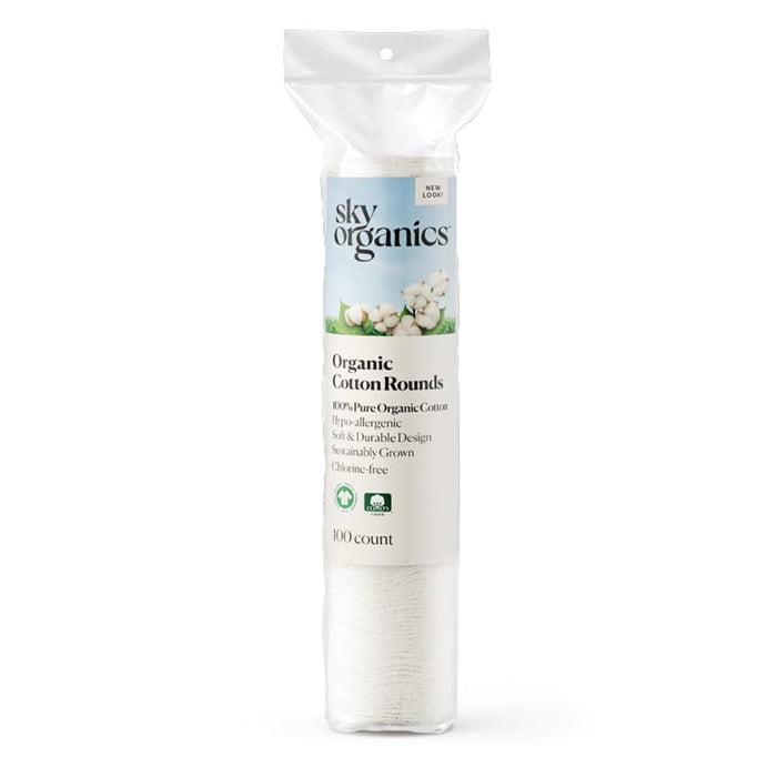 Sky Organics  Organic Cotton Rounds   100 Ct