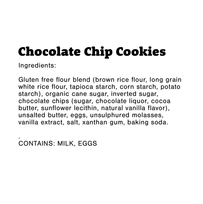 WOW BAKING Gluten Free Chocolate Chip Cookie 1 oz