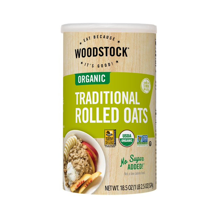 Woodstock Foods  Organic Traditional Rolled Oats   18.5 Oz