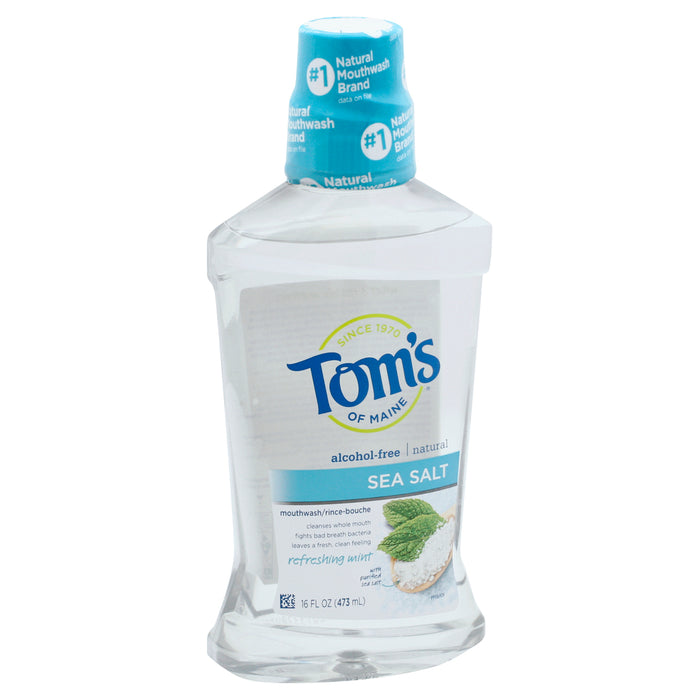 Tom S Of Maine  Mouthwash Sea Salt Mint  1 Each  16 Oz