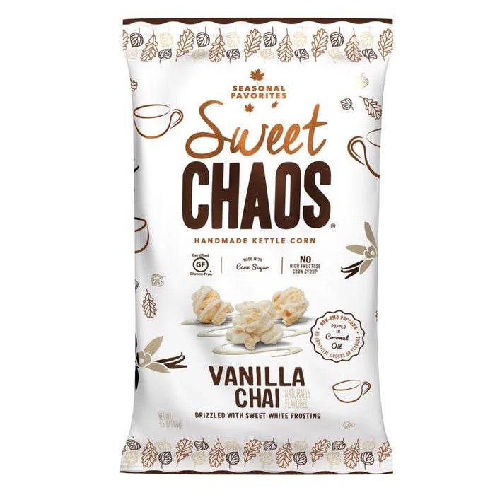 SWEET CHAOS Vanilla Chai Drizzled Popcorn 5.5 Oz