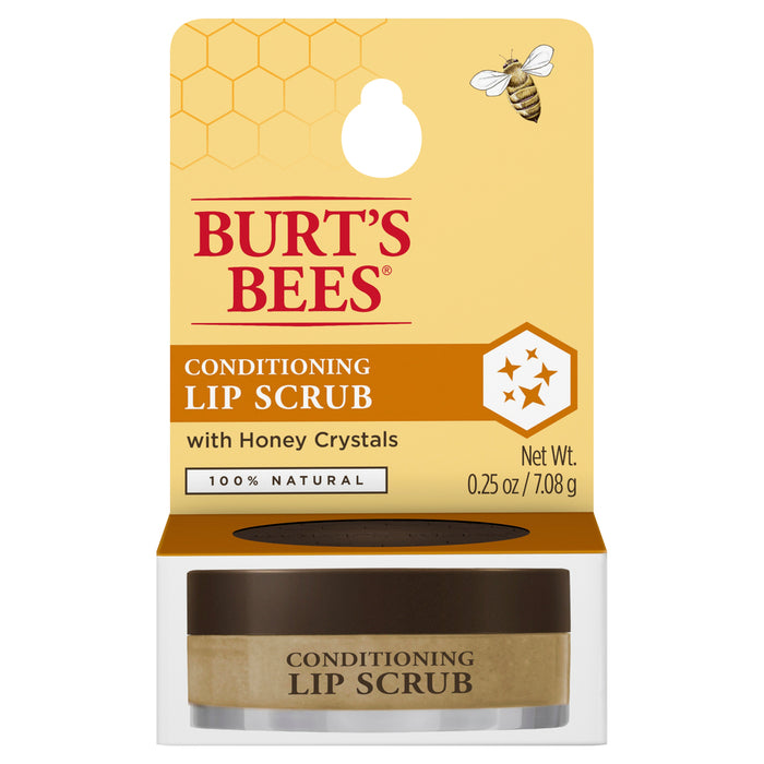 Burt'S Bees 100% Natural Conditioning Lip Scrub With Honey Crystals .25 Oz