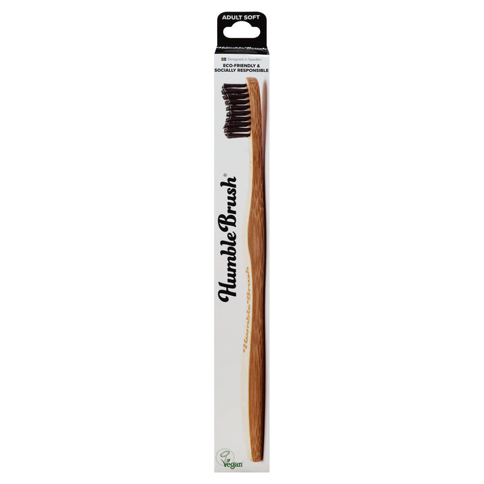 The Humble  Toothbrush Soft Black  1 Ct