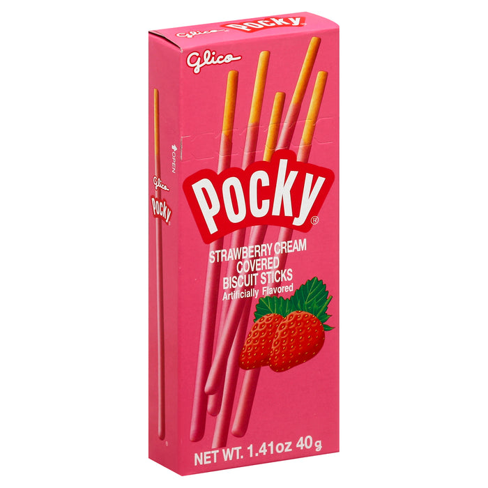 Glico Pocky  Strawberry Biscuit Sticks  1.41 Oz