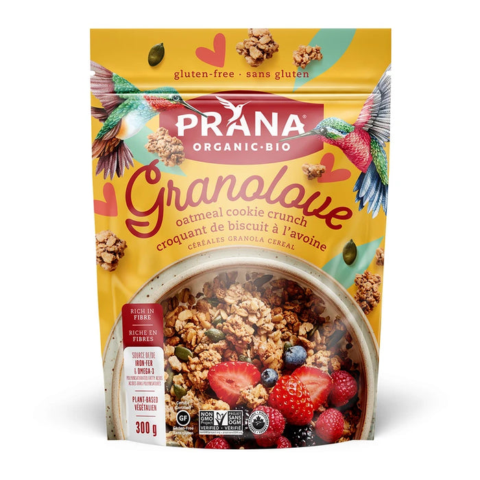 Prana Organics Cereal Og2 Granola Oatmeal Cookie Crunch 12 OZ