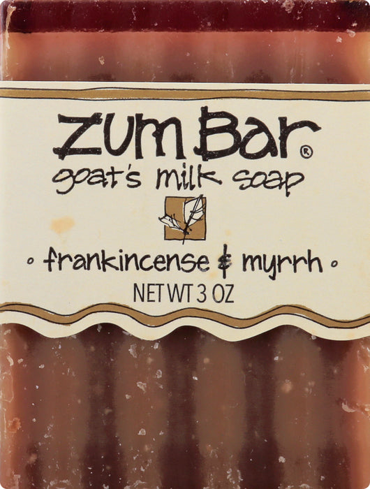 Zum  Bar Frankincense And Myrrh Goat'S Milk Soap  3 Oz