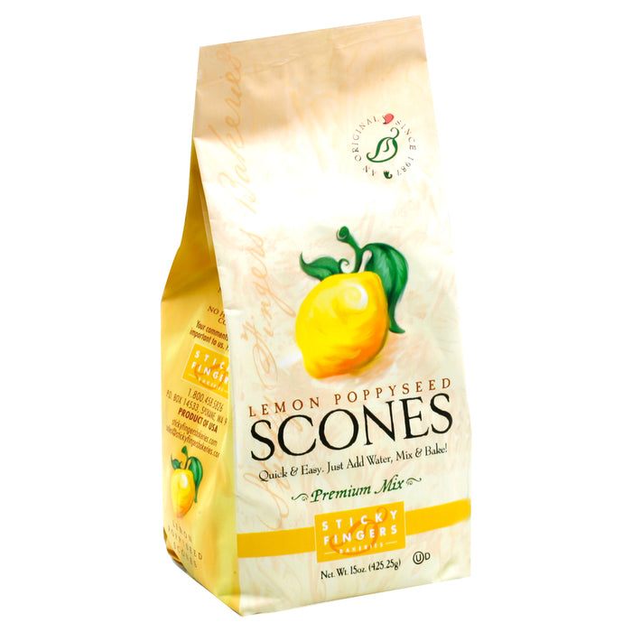 Sticky Fingers Bakeries  Scones Mix  Lemon Poppyseed   15 Oz