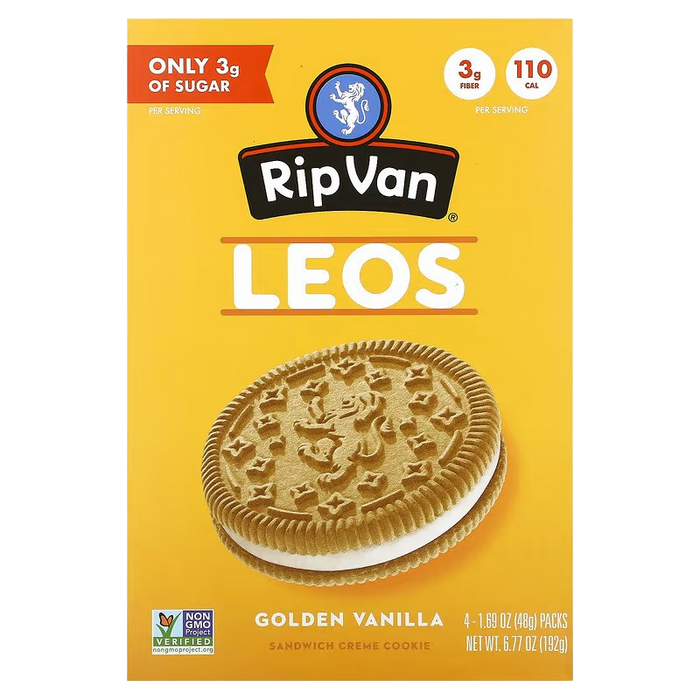 Rip Van Wafels Crmcky Leos Golden Vanilla  Sndwch 6.77 OZ