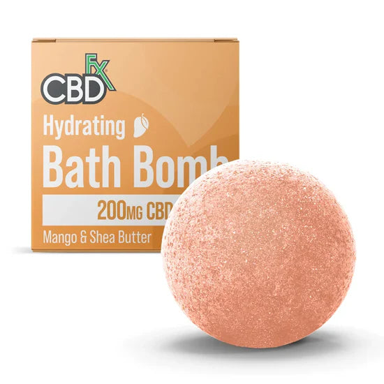 CBDfx Bath Bomb Hydrating Mango Shea Butter 5 OZ