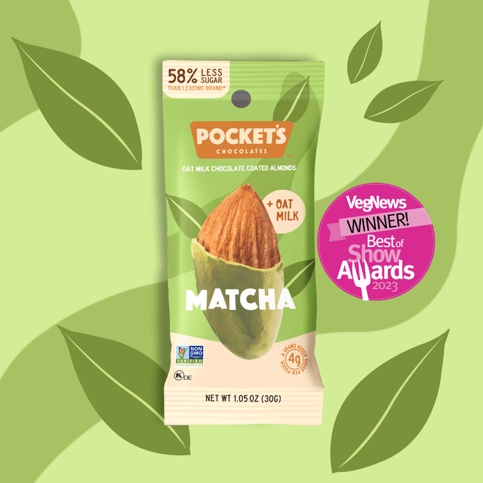 Pocket's Matcha Chocolate Almonds 1.05 oz