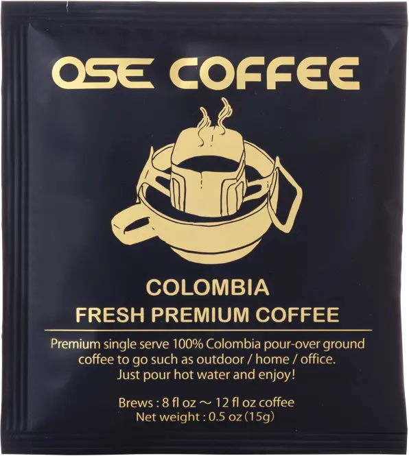 Ose Fresh Premium Colombia Coffee 6 packs of 0.5 Oz