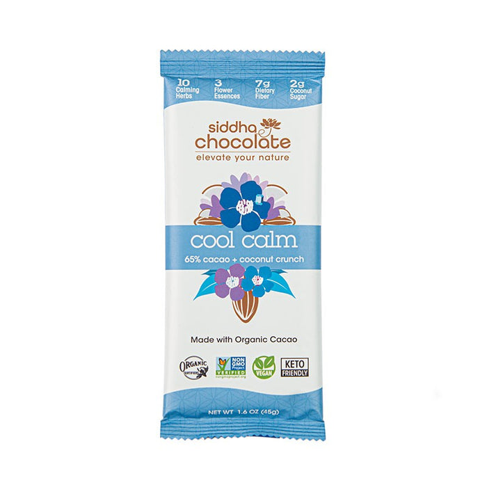 Siddha Remedies Cool Calm Chocolate Bar 1.6 Oz