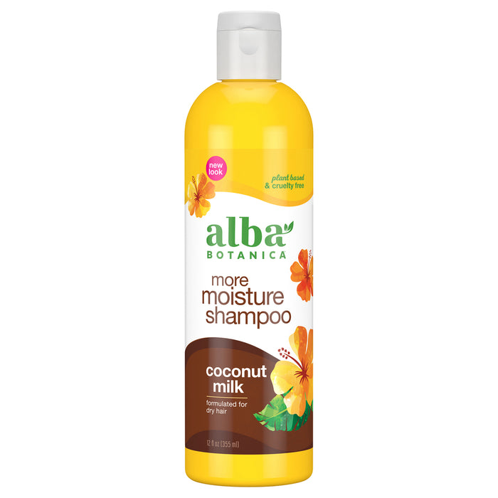 Alba Botanica  Coconut Milk More Moisture Shampoo Bottle  1 Each  12 Oz