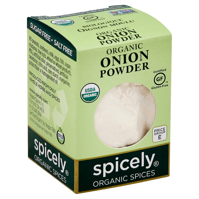 Spicely Organics  Organic Onion Powder  .4 Oz