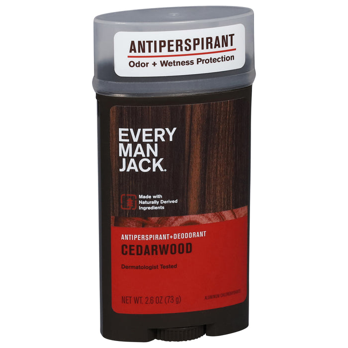 Every Man Jack Deodorant Antiperspirant Cedarwood 2.6 Oz