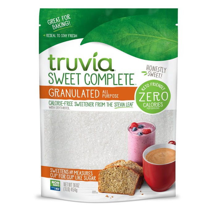 Truvia  Sweet Complete Calorie Free Sweetener From The Stevia Leaf Bag  16 Oz